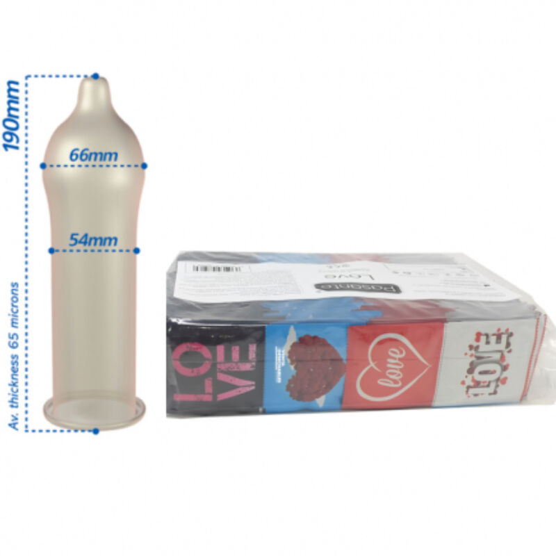 PASANTE - CONDOMS LOVE BAG 144 UNITS - slika 2