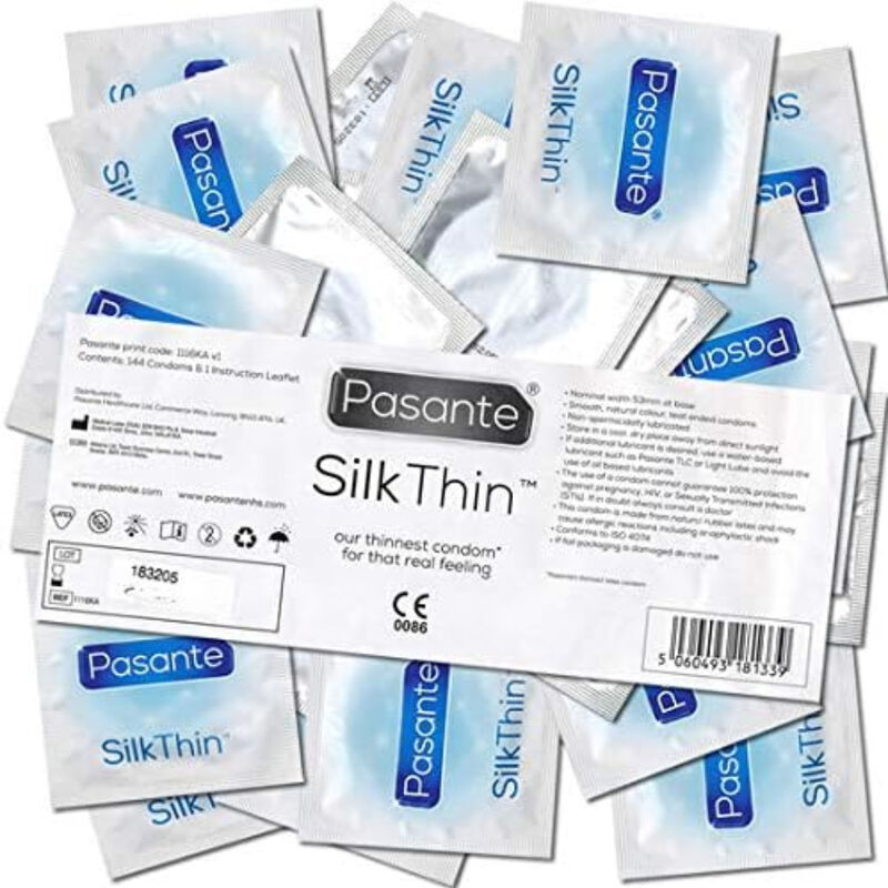 PASANTE - CONDOMS SILK THINEST 144 UNITS - slika 3