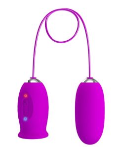 PRETTY LOVE - DAISY DUAL EGG RECHARGEABLE VIBRATOR PURPLE - slika 2