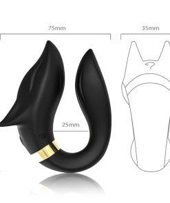 ARMONY - FOX VIBRATOR FOR COUPLES REMOTE CONTROL BLACK - slika 3