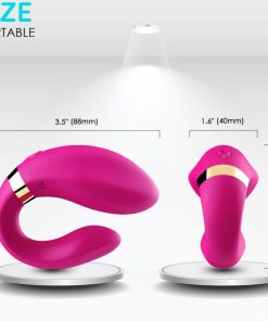ARMONY - CRESCENT VIBRATOR FOR COUPLES REMOTE CONTROL FUCHSIA - slika 3