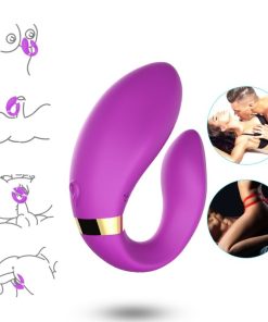 Alternative view of ARMONY - CRESCENT VIBRATOR FOR COUPLES REMOTE CONTROL PURPLE