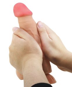 PRETTY LOVE - SLIDING SKIN SERIES REALISTIC DILDO WITH SLIDING SKIN SUCTION CUP REMOTE CONTROL FLESH 21.8 CM - slika 3