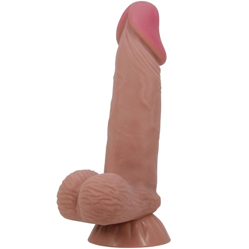 PRETTY LOVE - SLIDING SKIN SERIES REALISTIC DILDO WITH SLIDING BROWN SKIN SUCTION CUP 19.4 CM - slika 2