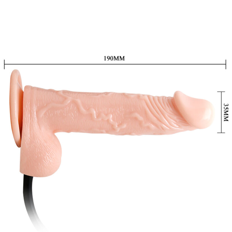 BAILE - REALISTIC INFLATABLE DILDO WITH SUCTION CUP 15 CM - slika 3