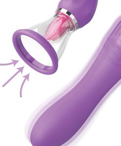 FANTASY FOR HER - ULTIMATE PLEASURE MAX SUCTION HOSE WITH STIMULATING TONGUE PURPLE - slika 3