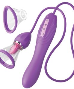 FANTASY FOR HER - ULTIMATE PLEASURE MAX SUCTION HOSE WITH STIMULATING TONGUE PURPLE