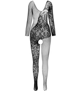 PASSION - BS 107 BODYSTOCKING BLACK ONE SIZE - slika 3