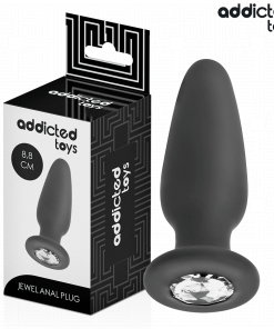 ADDICTED TOYS - ANAL PLUG WITH JEWEL SILICONE SIZE S 8.8 CM