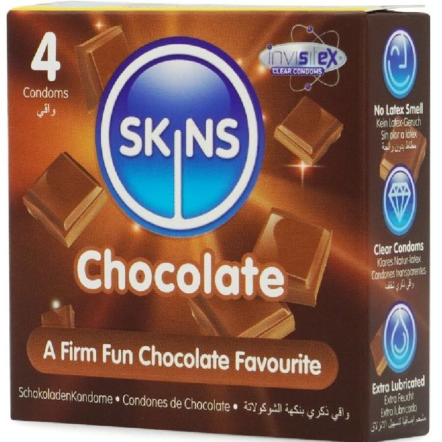 SKINS - CHOCOLATE PREMIUM CONDOMS PACK 4 - slika 2