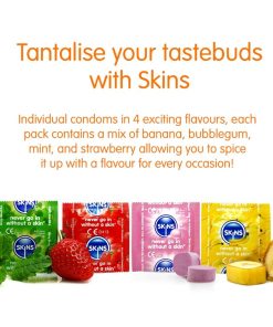 SKINS - MULTI FLAVORS PREMIUM CONDOMS PACK 8 - slika 3