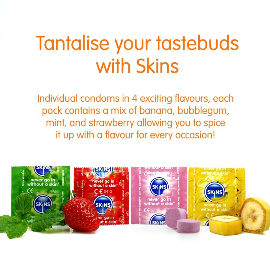 SKINS - MULTI FLAVORS PREMIUM CONDOMS PACK 8 - slika 3