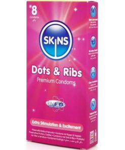 Alternative view of SKINS - DOTS & RIBS PREMIUM CONDOMS PACK 8