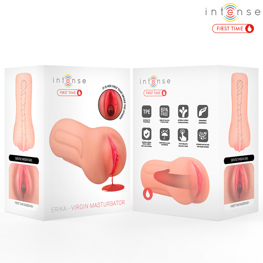 INTENSE FIRST TIME - ERIKA VIRGIN MASTURBATOR WITH BLEEDING - slika 3