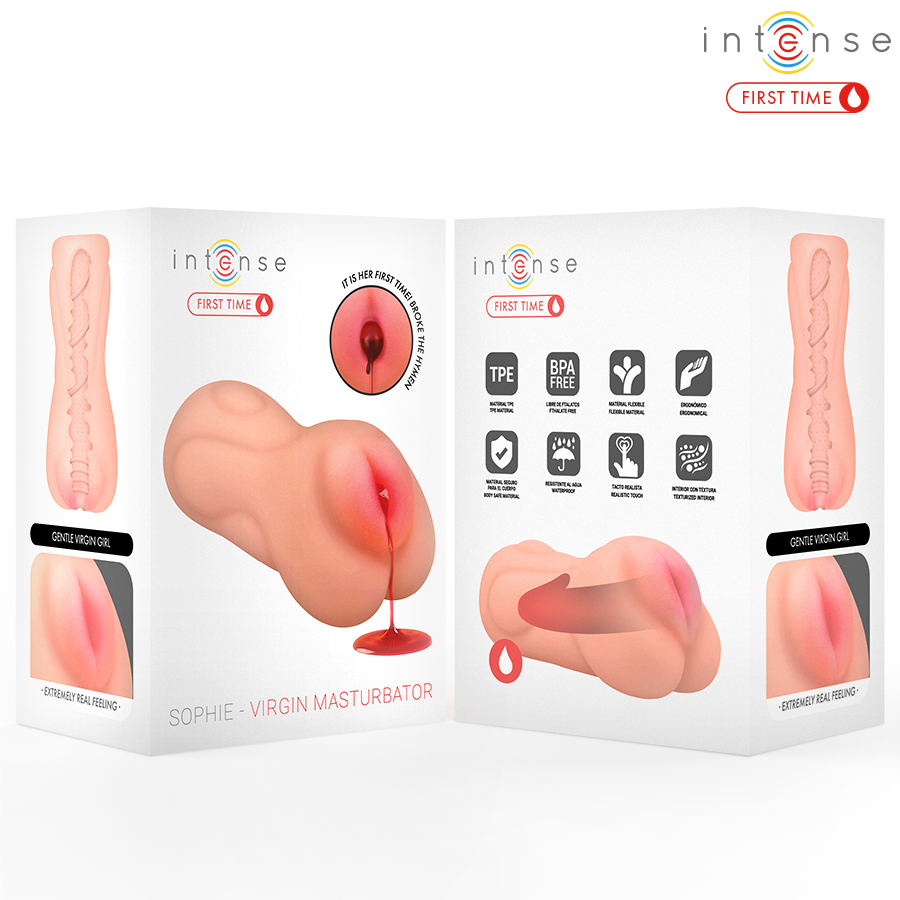 INTENSE FIRST TIME - SOPHIE VIRGIN MASTURBATOR WITH BLEEDING - slika 3