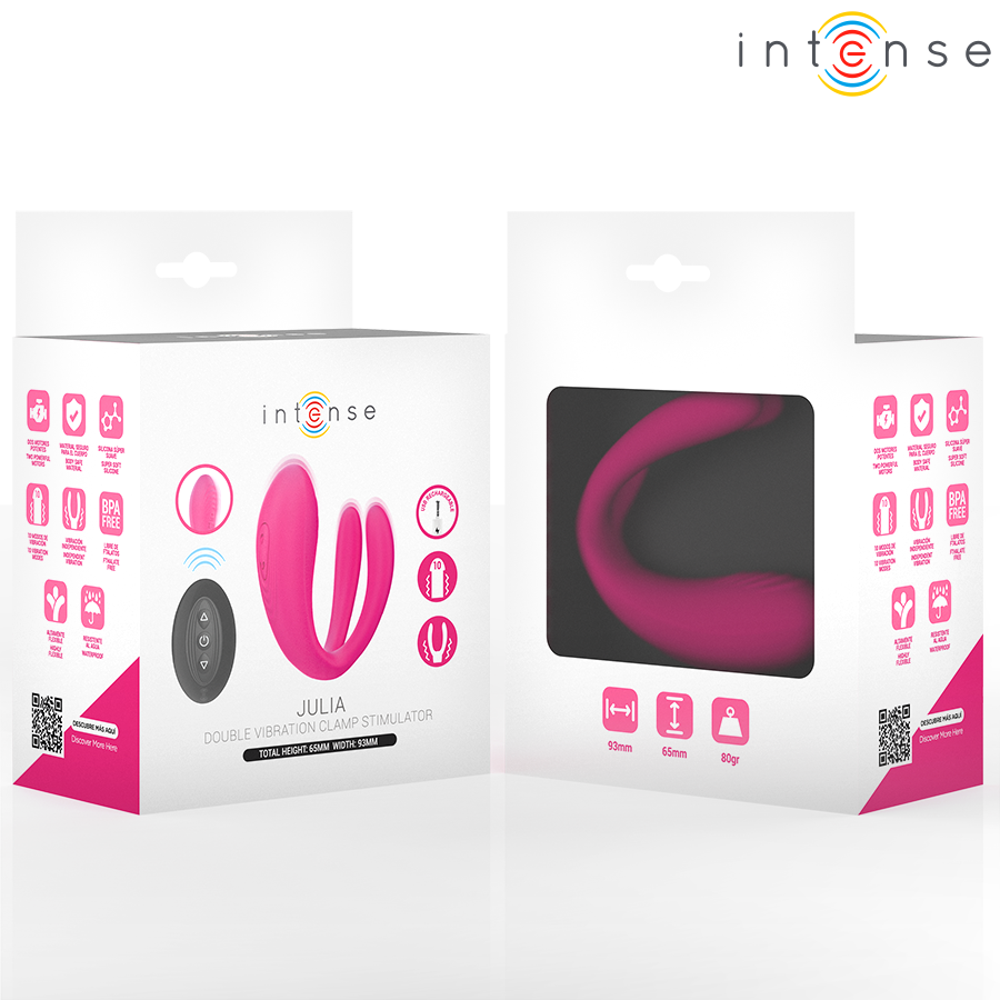 INTENSE - JULIA DOUBLE VIBRATOR CLAMP STIMULATOR REMOTE CONTROL - slika 3