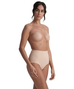 Alternative view of BYE-BRA - RABBIT SILICONE CUPS BEIGE SIZE XL