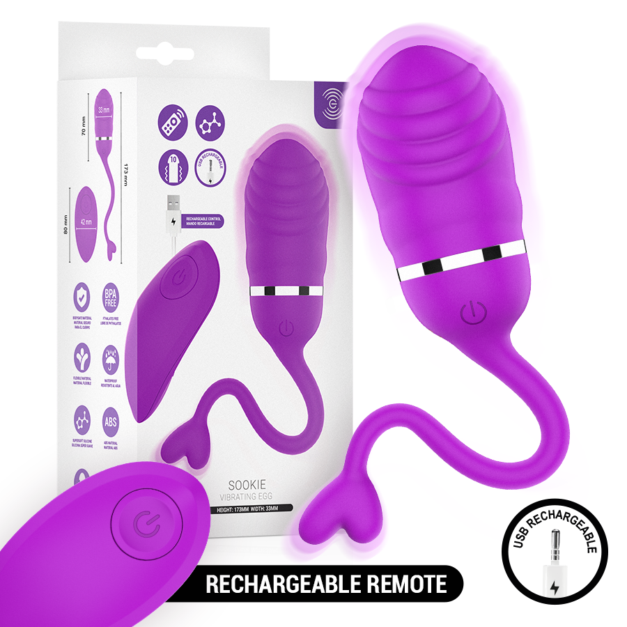 INTENSE - SOOKIE REMOTE CONTROL VIBRATING EGG PURPLE - slika 2
