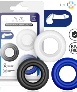 INTENSE - WICK SET OF 3 PENIS RINGS VARIOUS COLORS