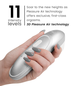 WOMANIZER - PRO VIBRANT CLITORAL STIMULATOR SILVER GREY - slika 2