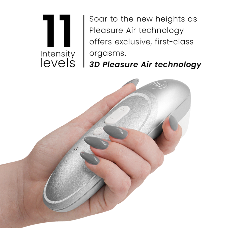 WOMANIZER - PRO VIBRANT CLITORAL STIMULATOR SILVER GREY - slika 2