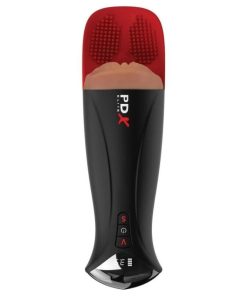 PDX ELITE - FAP-O-MATIC PRO XL AUTOMATIC VIBRATING STROKER BROWN 34.9 CM - slika 3