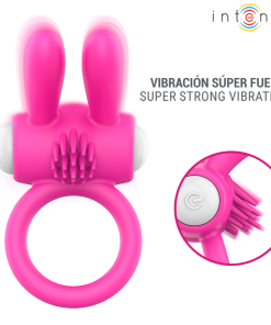 INTENSE - HOPPS VIBRATING PENIS RING WITH CLITORAL STIMULATION PINK - slika 3