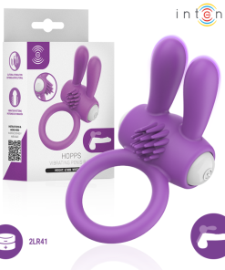 INTENSE - HOPPS VIBRATING PENIS RING WITH CLITORAL STIMULATION PURPLE