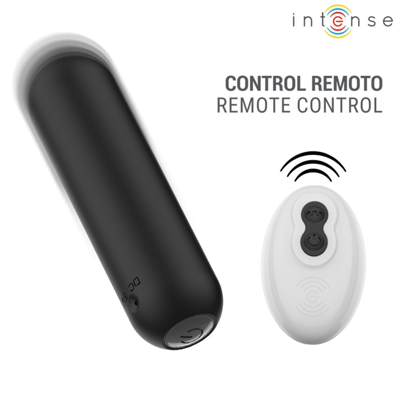 INTENSE - JUDY RECHARGEABLE VIBRATING BULLET WITH REMOTE CONTROL BLACK - slika 3