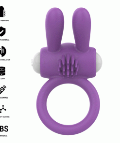 INTENSE - HOPPS VIBRATING PENIS RING WITH CLITORAL STIMULATION PURPLE - slika 2