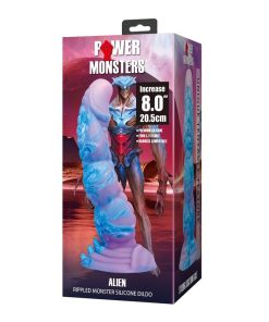 POWER MONSTERS - ALIEN FANTASY SILICONE DILDO 20.5 CM Ø 4.8 CM - slika 3
