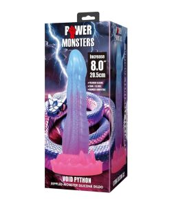 Alternative view of POWER MONSTERS - VOID PYTHON FANTASY DILDO WITH SUCTION CUP 20.5 CM Ø 5.2 CM BLUE, PURPLE & PINK