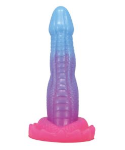 POWER MONSTERS - VOID PYTHON FANTASY DILDO WITH SUCTION CUP 20.5 CM Ø 5.2 CM BLUE, PURPLE & PINK