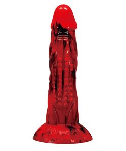 POWER MONSTERS - MINOTAUR FANTASY DILDO WITH SUCTION CUP 21 CM Ø 5 CM RED & BLACK