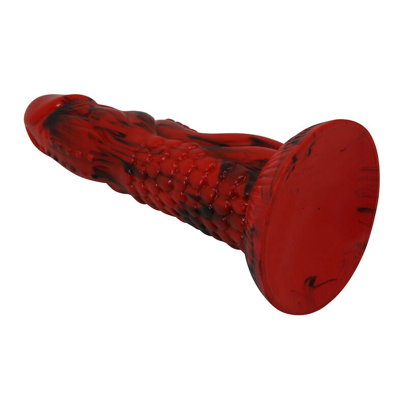 POWER MONSTERS - MINOTAUR FANTASY DILDO WITH SUCTION CUP 21 CM Ø 5 CM RED & BLACK - slika 3