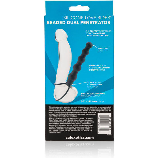 CALEXOTICS - BEADED DUAL PENETRATOR BLACK - slika 3