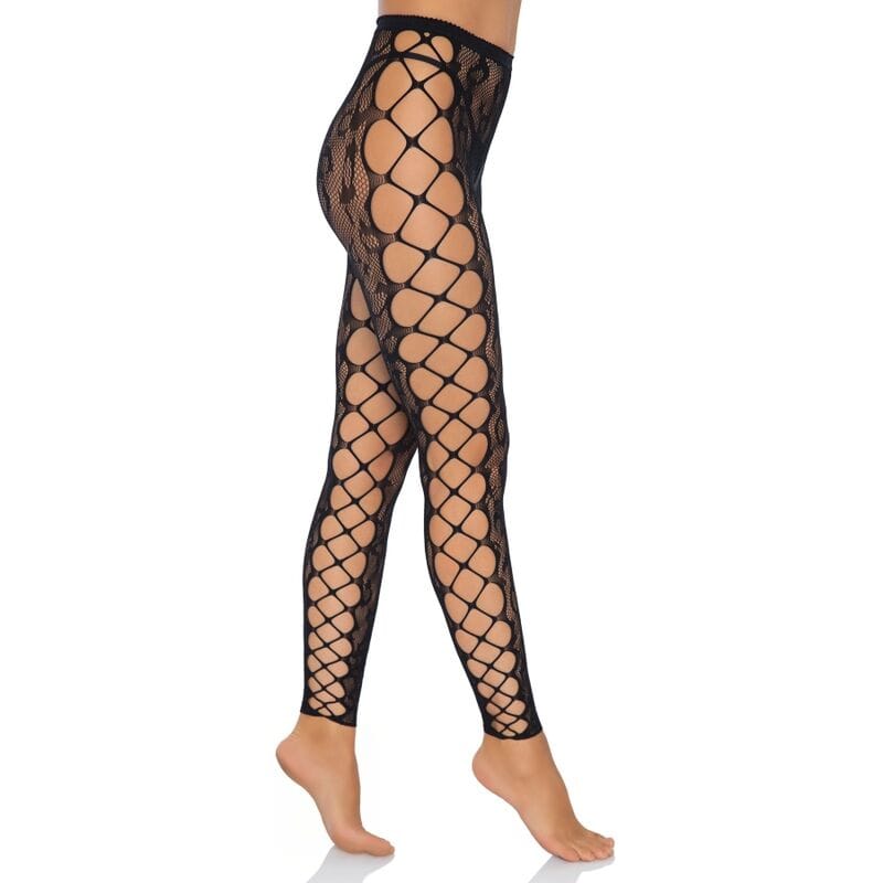 LEG AVENUE FOOTLESS CROTHLESS TIGHTS ONE SIZE - slika 2
