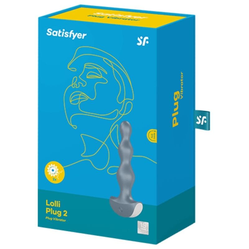 SATISFYER LOLLI PLUG 2 VIBRACIJSKI ČEP - SIV - slika 3