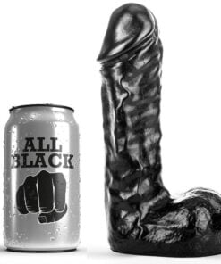 ALL BLACK DILDO - 19 CM