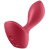 SATISFYER BACKDOOR LOVER VIBRIRAJOČI ČEP - RDEČ