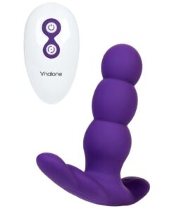 NALONE PEARL ANALNI VIBRATOR NA DALJINSKO UPRAVLJANJE - ČRNA/VIJOLIČNA