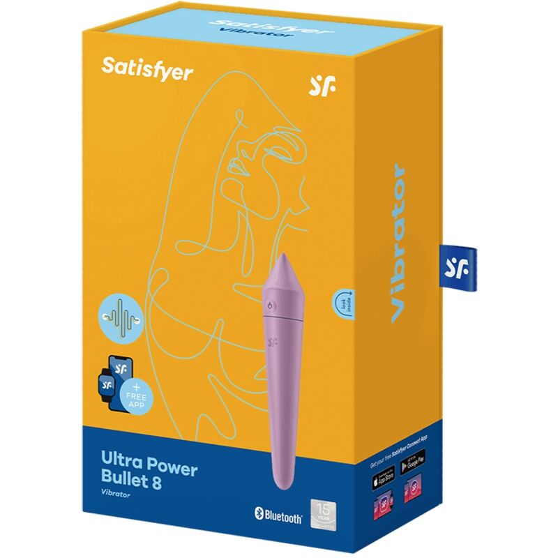 SATISFYER ULTRA POWER BULLET VIBRATOR 8 - VIJOLIČEN - slika 3