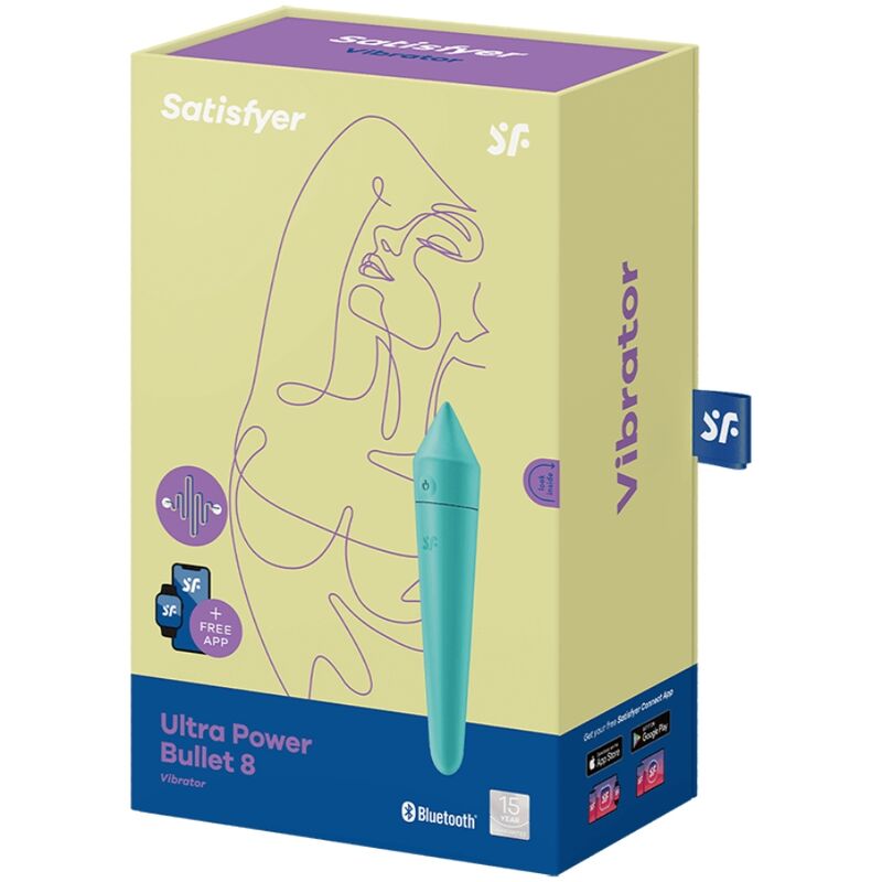 SATISFYER ULTRA POWER BULLET VIBRATOR 8 - TURKIZNE BARVE - slika 3