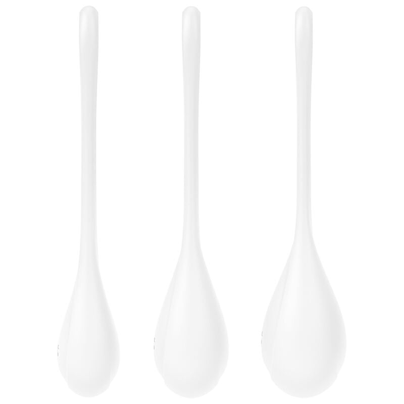 SATISFYER YONI POWER 1 KOMPLET ZA TRENING - BELA BARVA - slika 2