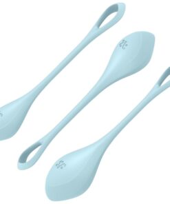 SATISFYER YONI POWER 2 KOMPLET ZA TRENING - MODRA BARVA
