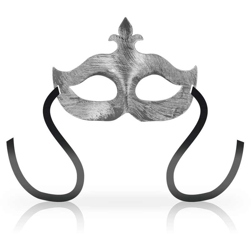 OHMAMA MASKS MASKA ZA OČI FLEUR DE LIS - SREBRNA