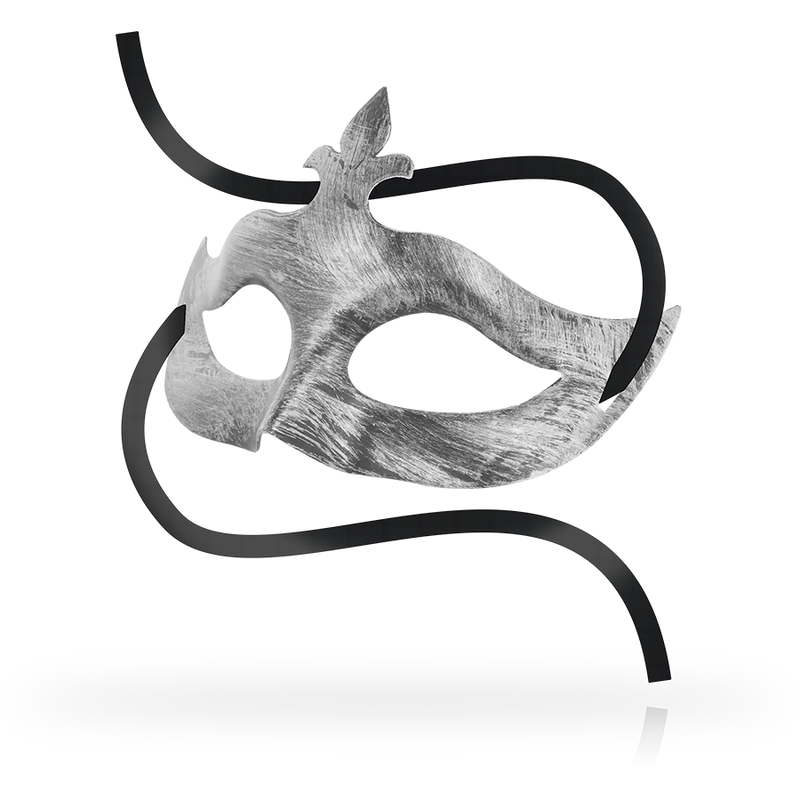OHMAMA MASKS MASKA ZA OČI FLEUR DE LIS - SREBRNA - slika 2