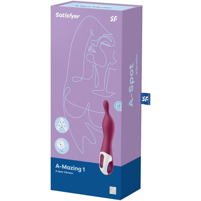 SATISFYER A-MAZING 1 VIBRATOR ZA A-TOČKO - JAGODIČEVO VIJOLIČEN - slika 3