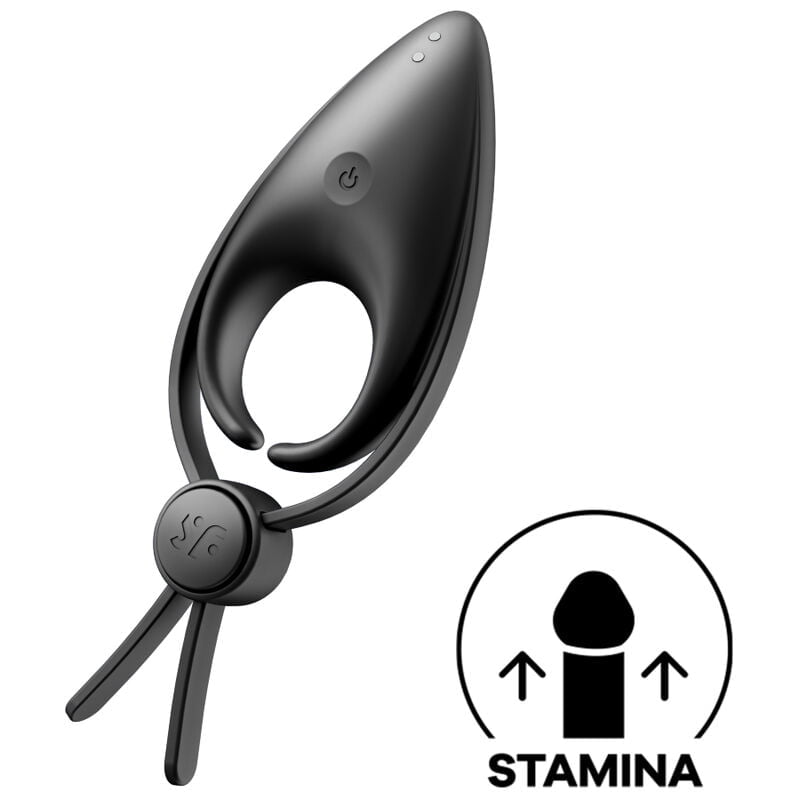 SATISFYER SNIPER OBROČKAST VIBRATOR ČRN