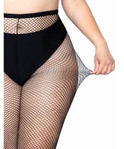 LEG AVENUE FISHNET PANTYHOSE PLUS SIZE